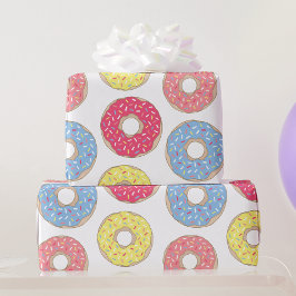 Niedliche Sprinklen Donuts Geschenkpapier