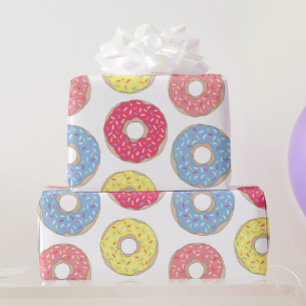 Niedliche Sprinklen Donuts Geschenkpapier