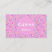 Niedliche Sprinkler Bäckerei Visitenkarte (Vorderseite)