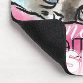 "NIEDLICHE SPY" | Funny Niedlich Kitten Pink Blue Mousepad (Ecke)