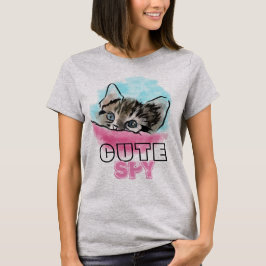 "NIEDLICHE SPY" | Funny Niedlich Kitten T-Shirt