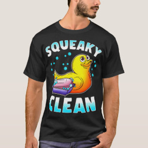Niedliche Squeaky Clean Rubber Duck Bath Time Duck T-Shirt