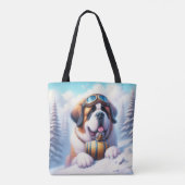 Niedliche St Bernard Dog Tasche (Rückseite)