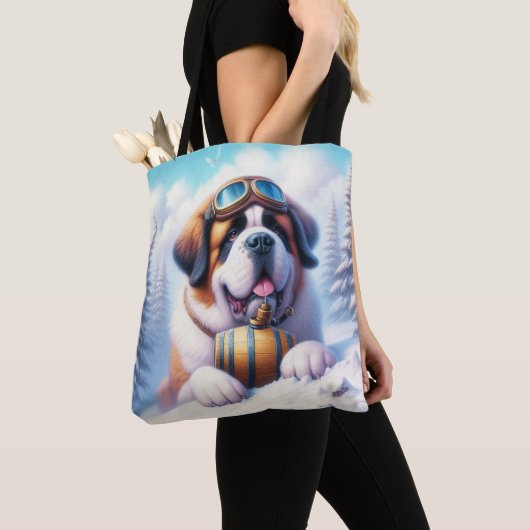 Niedliche St Bernard Dog Tasche (Von Nahem)