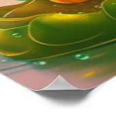 Niedliche St Patrick's Day Bird Personalisierte Ku Poster (Ecke)