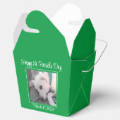 Niedliche St. Patrick's Day Green Lazy Dog Favor B Geschenkschachtel (Geöffnet)