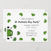 Niedliche St. Patrick's Day-Party Einladung (Vorne/Hinten)