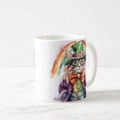 Niedliche St. Patrick's Day Tasse - Lucky Cat Lepr (VorderseiteRechts)