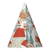 Niedliche Stadthäuser: Nahtlose Illustration Partyhütchen (Rückseite)