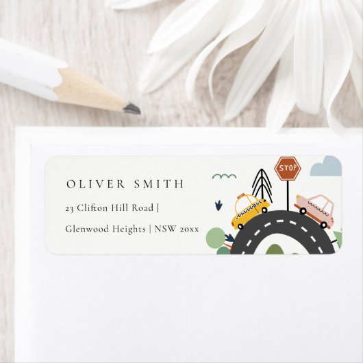 Niedliche städtische Autos Straße Kinder Adresse (Insitu)