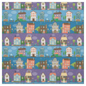 Niedliche Stadtstraßen Stoff (Muster)