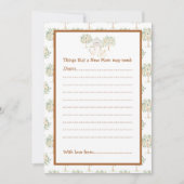 Niedliche Stalldusche Einladung (Vorderseite)