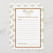 Niedliche Stalldusche Einladung (Vorne/Hinten)