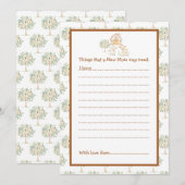 Niedliche Stalldusche Einladung (Vorne/Hinten)