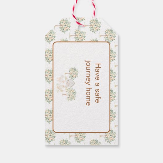 Niedliche Stalldusche Geschenkanhänger (Rückseite)