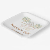 Niedliche Stalldusche Pappteller (Gewinkelt)