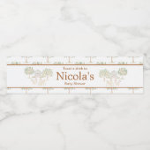 Niedliche Stalldusche Wasserflaschenetikett (Einzelnes Label)