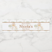 Niedliche Stalldusche Wasserflaschenetikett (Einzelnes Label)