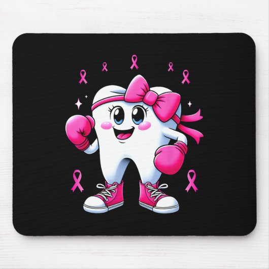 Niedliche Standboxen - Brustkrebs-Bewusstsein P Mousepad (Vorne)