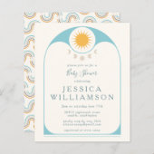 Niedliche Star Moon Blue Babydusche (Vorne/Hinten)