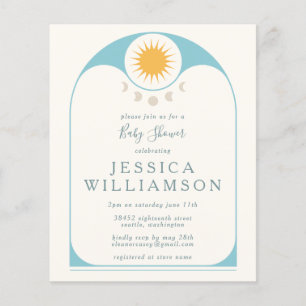 Niedliche Star Moon Blue Babydusche