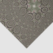 Niedliche Star Sage Green und Black Tissue Paper Seidenpapier (Detail)