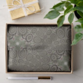 Niedliche Star Sage Green und Black Tissue Paper Seidenpapier (Geschenk)
