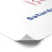 Niedliche Starfish Kinderdusche Herzlich willkomme Poster (Ecke)