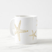 Niedliche Starfish-Strandseashell-Liebhaber-Tasse Kaffeetasse (Vorderseite Links)