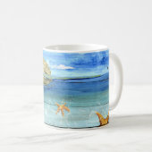 Niedliche Starfish-Tasse für den Kaffeetasse (VorderseiteRechts)