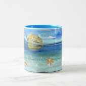 Niedliche Starfish-Tasse für den Zweifarbige Tasse (Mittel)