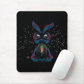 Niedliche Starlight Eyes Bunny in Yoga Pose Medita Mousepad (Mit Mouse)