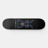 Niedliche Starlight Eyes Bunny in Yoga Pose Medita Skateboard (Horizontal)