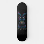 Niedliche Starlight Eyes Bunny in Yoga Pose Medita Skateboard (Vorderseite)
