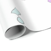 niedliche Stars und Musikstücke Geschenkpapier (Rolleneckpunkt)