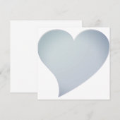 Niedliche, staubige, blaue Valentiner Tageskarte (Vorne/Hinten)