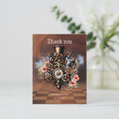 Niedliche Steamhirnfrauen Dankeskarte (Stehend Vorderseite)