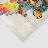 Niedliche Steampunk-Dackel mit Wings AV8-Decoupage Seidenpapier (Ausschnitt)