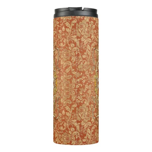 Niedliche steampunk Eule Thermosbecher (Rückseite)