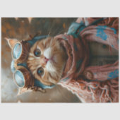 Niedliche Steampunk-Goggles AY2 Decoupage Seidenpapier (Vorderseite)