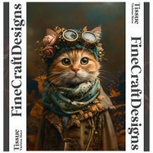 Niedliche Steampunk-Katze Whimsical Attraktion A5L