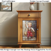 Niedliche Steampunk-untergeordnete rote Overalls X Seidenpapier