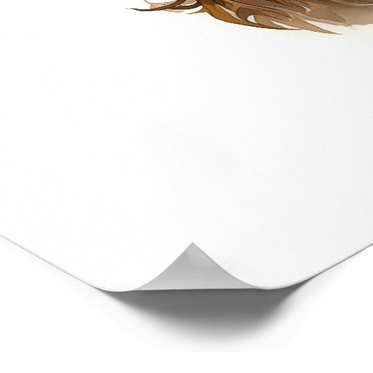 Niedliche Steampunk-Vogelgeflügelgeere, druckbar, Poster (Ecke)