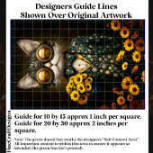 Niedliche Steampunkkatze, gelbe Blumen CY9L Decoup Seidenpapier