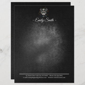 Niedliche Steampunkkatze mit Uhren und Gängen. Briefbogen