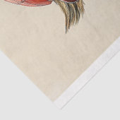 Niedliche Steampunkuppe, rotes AY4 Decoupage Seidenpapier (Ausschnitt)