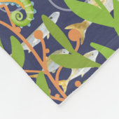 Niedliche Stechrochen in einer Tiefsee, Fleecedecke (Ecke)