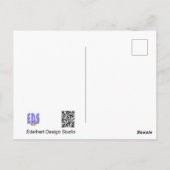 Niedliche Stehende Elch DIY Postkarte (Rückseite)