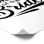Niedliche Stepmutter der Braut Wedding Bridal Bach Poster (Ecke)