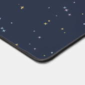 Niedliche Sterne auf einem funkelnden Night Sky Schreibtischunterlage (Ecke)